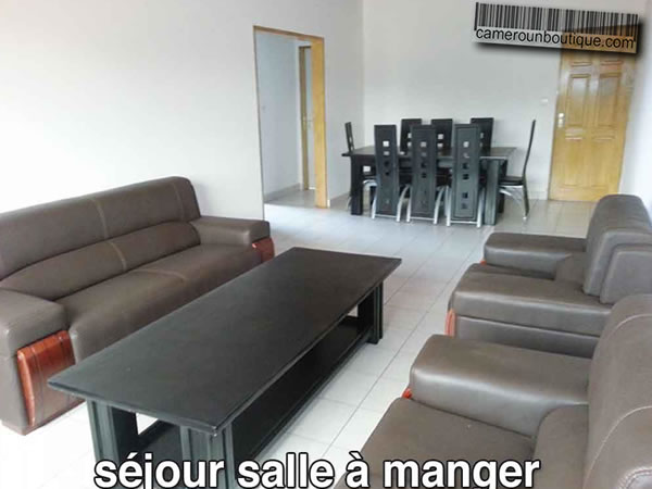 Appartement meublé 2 chambres F3 à louer à Yaoundé Emombo