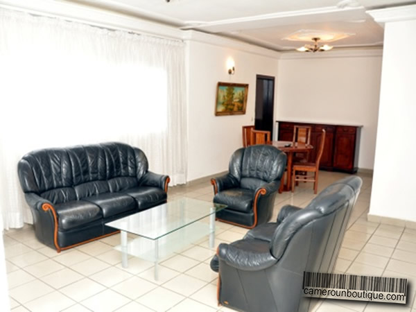 Salon appartement meublé Douala Akwa