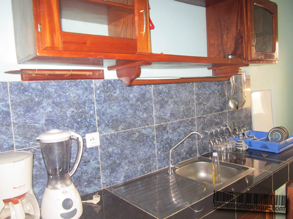 Cuisine appartement meublé Yaoundé Elig Essono