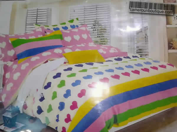 2 Draps 2 Taies Coton Vert Citron Motifs Coeurs 2 Draps 2 Taies Coton Vert Citron Motifs Coeurs