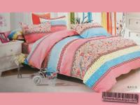 Draps 2 Taies 1 Housse Coton Rose Bleu 2 Places